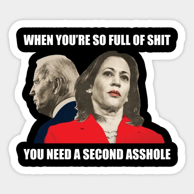 Anti Biden Harris Funny 2021 Sticker by SharleenV80